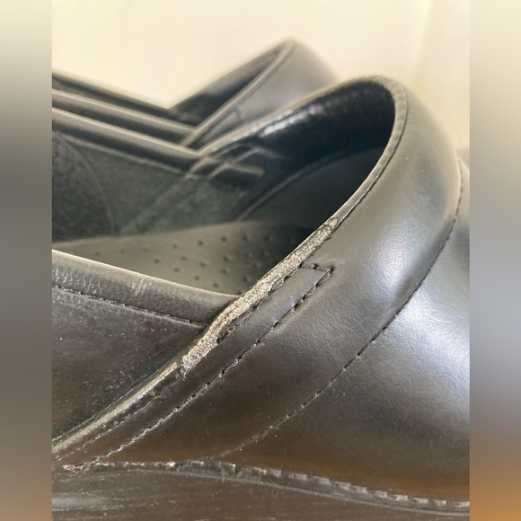 Dansko black leather professional nurses clogs shoes size EU 38 - Picture 4 of 11